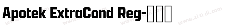 Apotek ExtraCond Reg字体转换